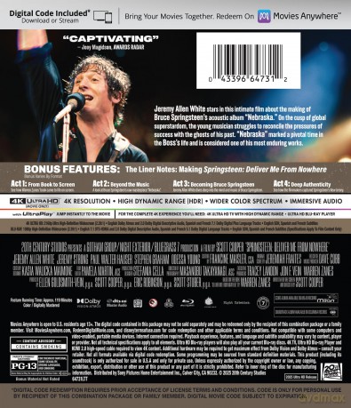 Springsteen: Deliver Me from Nowhere (Springsteen: Ocal mnie od nicości) [Blu-Ray 4K]+[Blu-Ray]