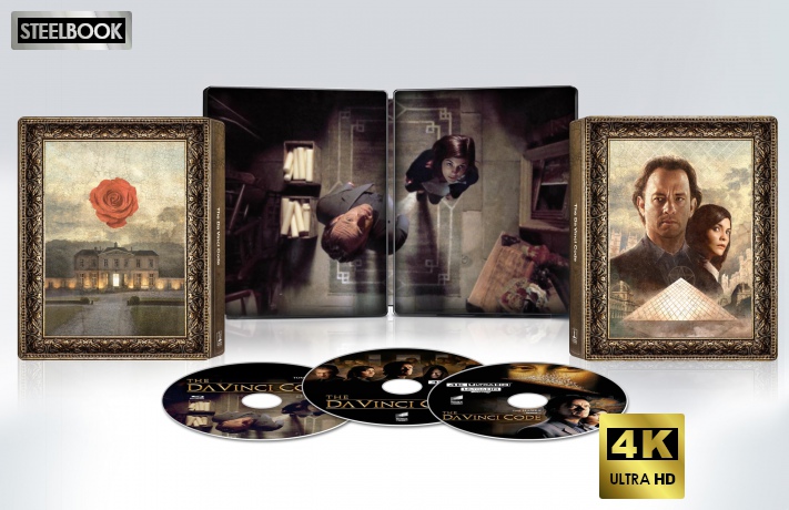 The Da Vinci Code (Kod da Vinci) (steelbook) [Blu-Ray 4K]+[2xBlu-Ray]