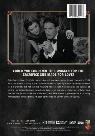 The Sin of Nora Moran (1933) | Newly Restored Archive Collection [DVD]