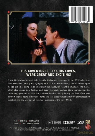 The Snows of Kilimanjaro (1952) | Newly Restored Archive Collection [DVD]