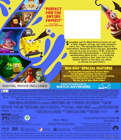 The SpongeBob Movie: Search for SquarePants (SpongeBob: Klątwa pirata) [Blu-Ray]+[DVD]