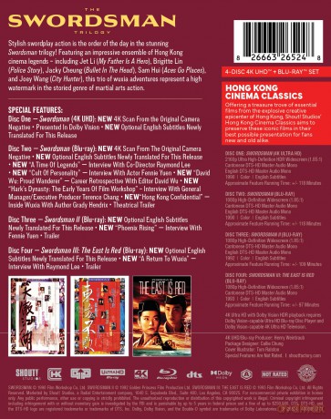 The Swordsman Trilogy [Blu-Ray 4K]