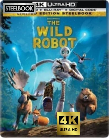 The Wild Robot (Dziki robot) (steelbook) [Blu-Ray 4K]+[Blu-Ray]