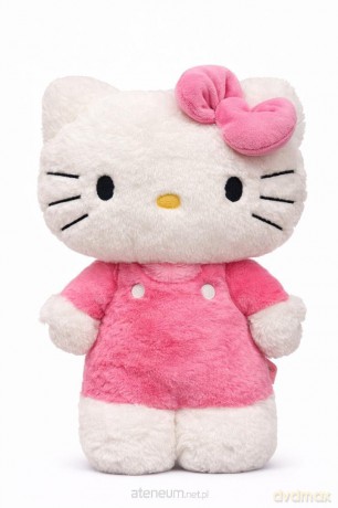 Hello Kitty Fluffy Plusz Ciemny Róż 40 cm