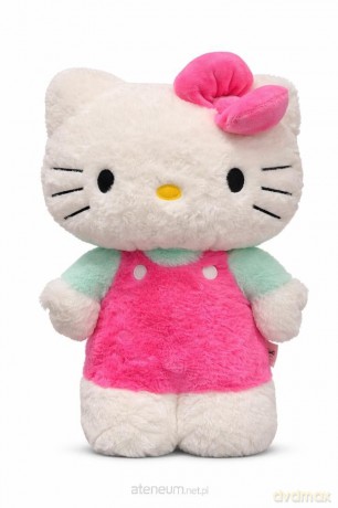Hello Kitty Fluffy Plusz Jasny Róż 40 cm