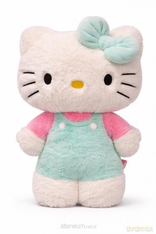 Hello Kitty Fluffy Plusz Zielona 40 cm