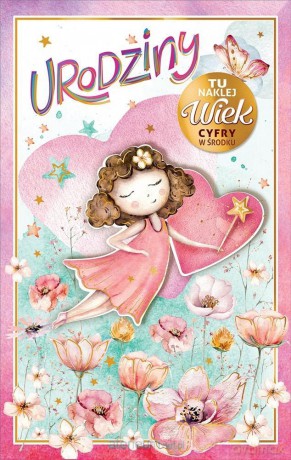 Kartka okolicznościowa Urodziny (wymienne cyfry)