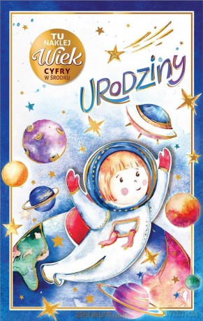 Kartka okolicznościowa Urodziny (wymienne cyfry)