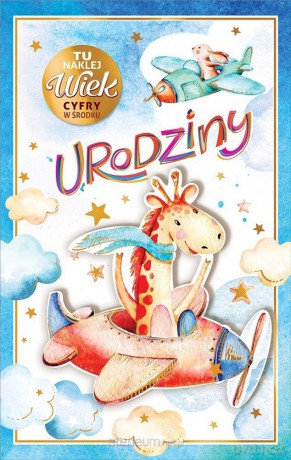 Kartka okolicznościowa Urodziny (wymienne cyfry)