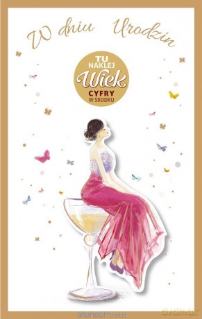 Kartka okolicznościowa Urodziny (wymienne cyfry)