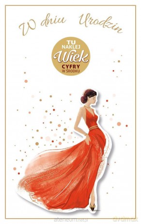 Kartka okolicznościowa Urodziny (wymienne cyfry)