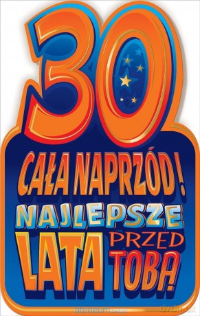 Kartka okolicznościowa Urodziny 30