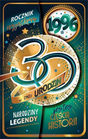Kartka okolicznościowa Urodziny 30