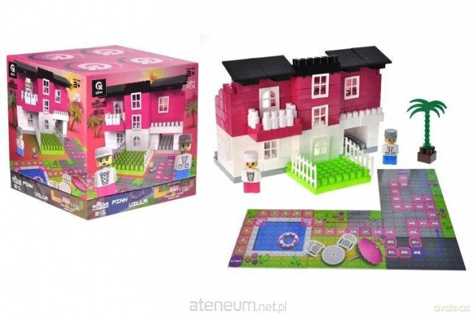 Klocki konstrukcyjne Blocks&Steps Różowa willa [KLOCKI]