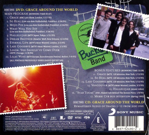 Jeff Buckley: Grace Around The World (digipack) [CD]+[DVD]