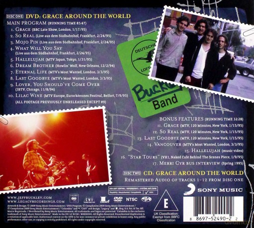 Jeff Buckley: Grace Around The World (digipack) [CD]+[DVD]