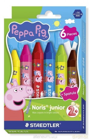 Kredki woskowe sześciokątne Peppa 6kol