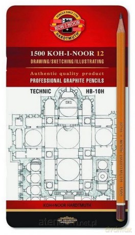 Ołówek grafitowy 1502/I HB-10H (12 szt)