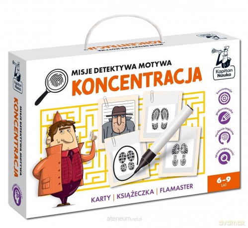 Misje detektywa Motywa. Koncentracja. Kapitan... - Agnieszka Biela, Zofia Traczyk, Filip Depa [KSIĄŻKA]