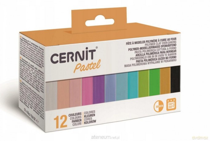 Modelina kolory pastelowe 12x25g