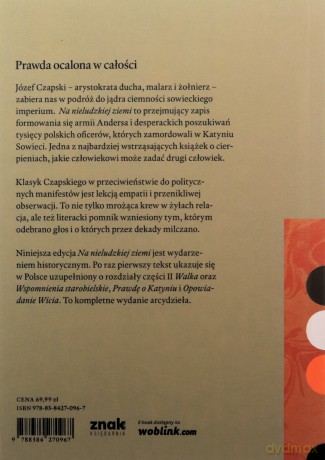 Na nieludzkiej ziemi. Wydanie pełne - Józef Czapski [KSIĄŻKA]