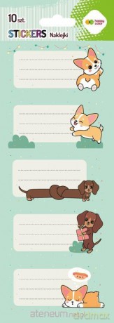 Naklejki na zeszyty Corgi Team 86x255