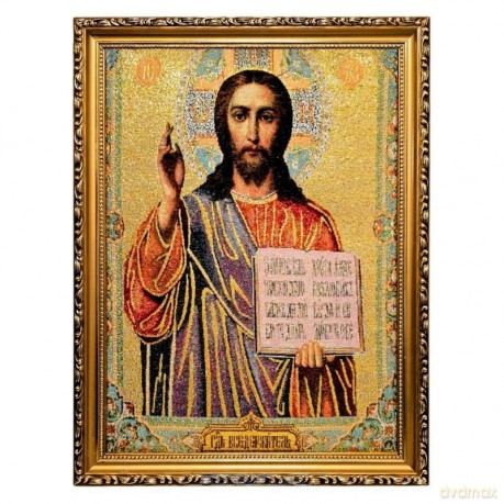 Obraz Haftowany Chrystus Pantokrator 42/32 cm