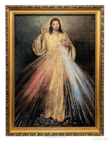 Obraz Haftowany Jezus Miłosierny 42x32 cm