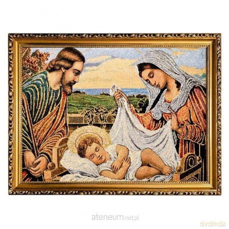 Obraz Haftowany Św. Rodzina 32/42 cm