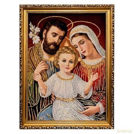 Obraz Haftowany Św. Rodzina 42/32 cm
