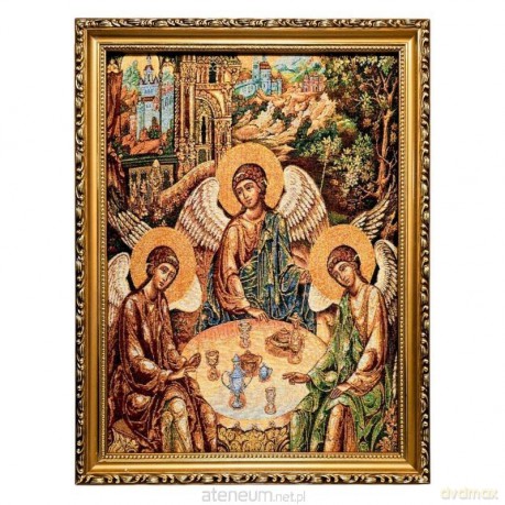 Obraz Haftowany Trójca Św. 42/32 cm