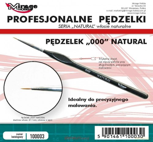 Pędzelek natural 000