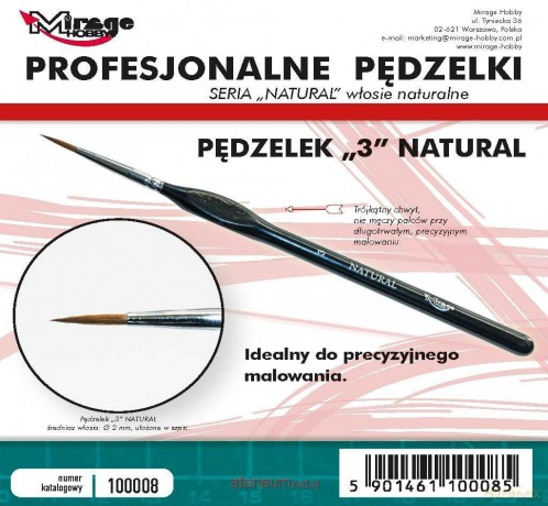 Pędzelek natural 3
