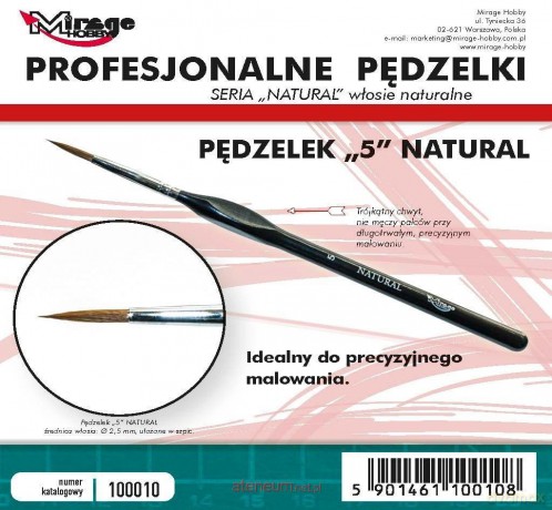 Pędzelek natural 5