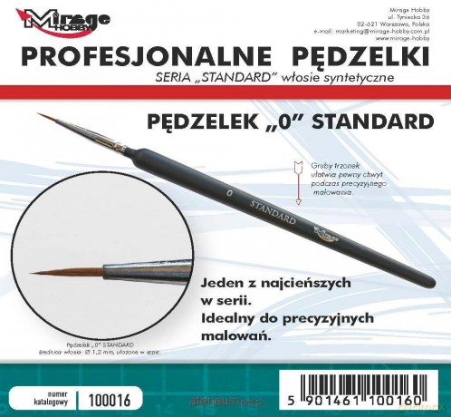 Pędzelek standard 0