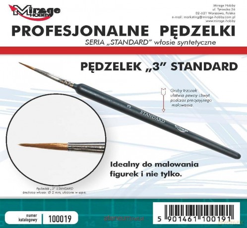 Pędzelek standard 3