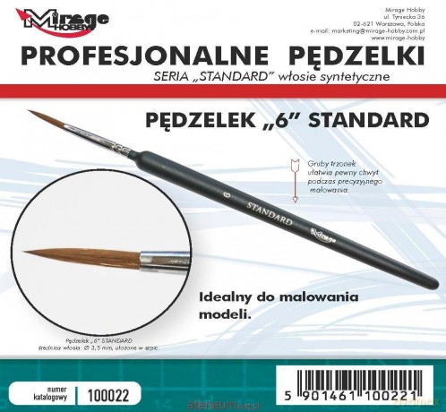 Pędzelek standard 6
