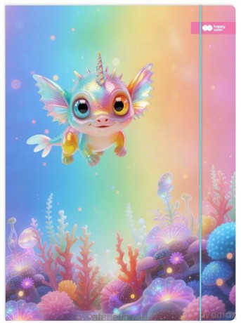 Teczka A4+ z gumką Aqua Cuties Candy