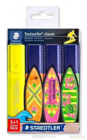 Zakreślacz Textsurfer Classic 3+1szt