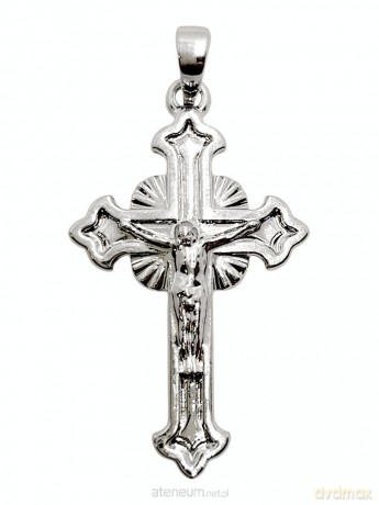 Zawieszka Krzyżyk Posrebrzany 30x18mm