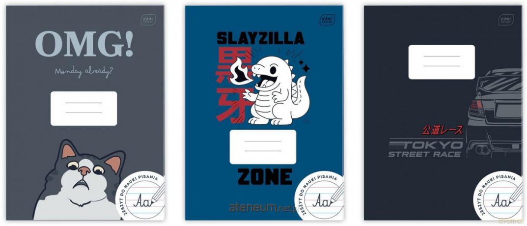 Zeszyt A4/32K linia 70g UV Boys mix (10szt)