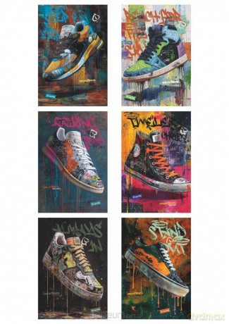 Zeszyt A5/60K kratka Sneakers (10szt)