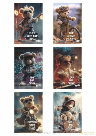 Zeszyt A5/60K kratka Teddy Bear (10szt)