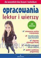 Opracowania lektur i wierszy LICEUM [KSIĄŻKA]