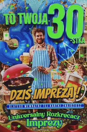 276 Karnet JCX na 30 urodziny dla mężczyzny