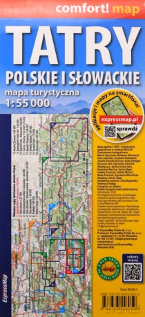 Comfort! map Tatry Polskie i Słowackie 1:55 000