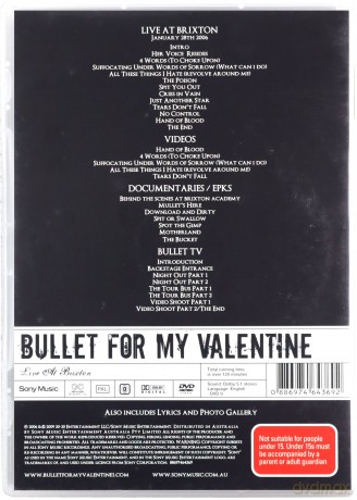 Bullet For My Valentine: The Poison - Live At Brixton (Visual Milestones) [DVD]