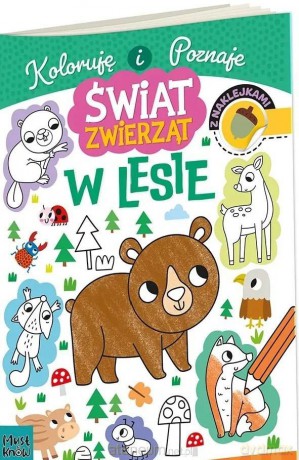 Kolorowanka a4 świat zwierząt - w lesie - Agnieszka Matz [KSIĄŻKA]