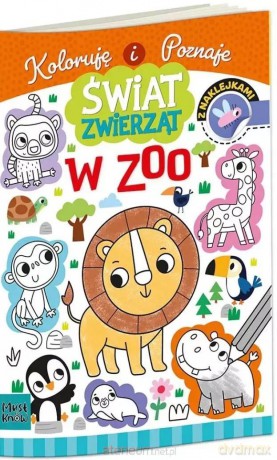 Kolorowanka a4 świat zwierząt - w zoo - Agnieszka Matz [KSIĄŻKA]