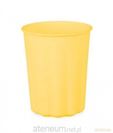 Kubeczki plastikowe Falbanka, żółty 220 ml 4 szt